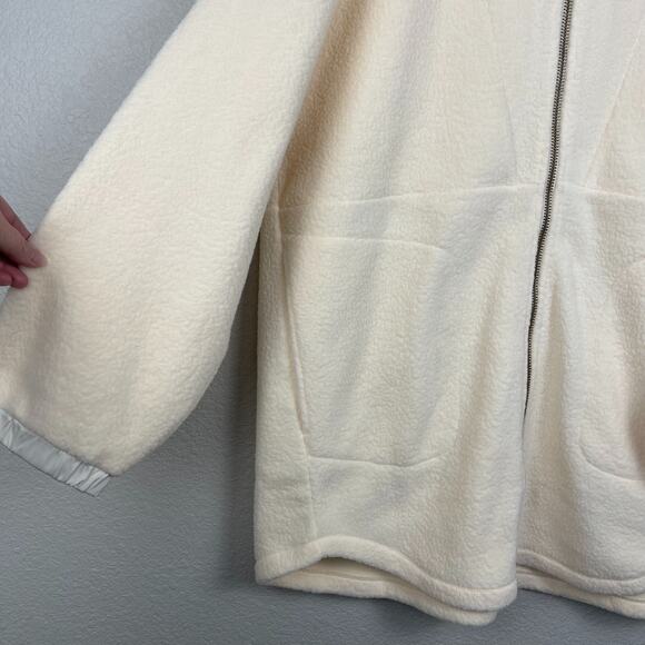 Rhone Aloft Fleece Full Zip Hoodie Cream Size XXL Soft Relaxed Fit NEW - Picture 7 of 11